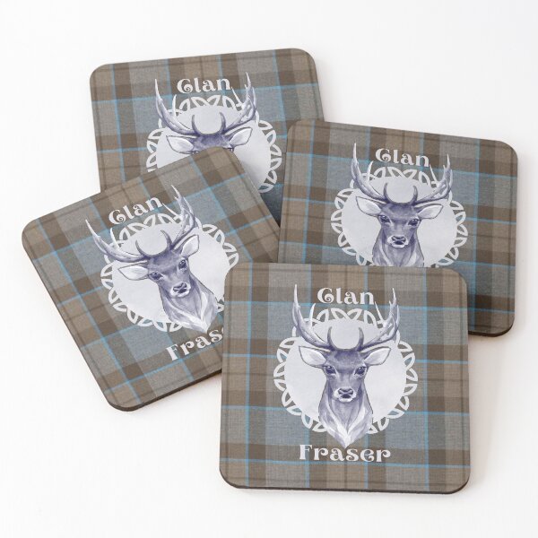 Item preview, Clan Fraser Tartan Stag - Celtic Design designed and sold by dealchica.