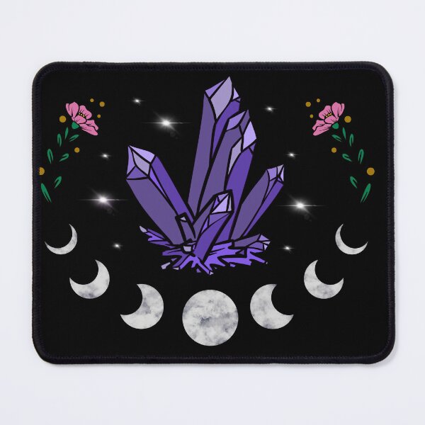 Item preview, Purple Crystals with Phases of the Moon designed and sold by clounewcomb.