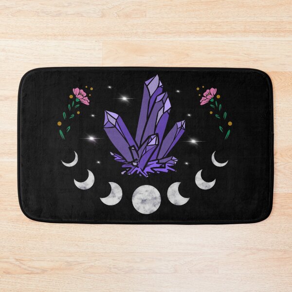 Item preview, Purple Crystals with Phases of the Moon designed and sold by clounewcomb.