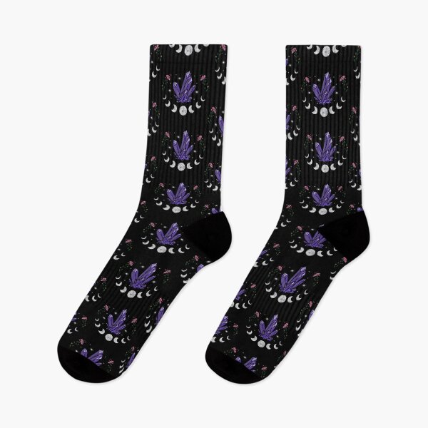Item preview, Purple Crystals with Phases of the Moon designed and sold by clounewcomb.