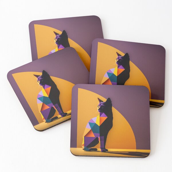 Item preview, Geometric Cat designed and sold by Bold-Balance.