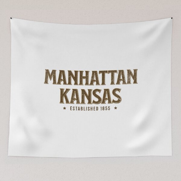 Item preview, Manhattan Kansas - State Of Kansas Typography - Sunflower State designed and sold by AlanPhotoArt.