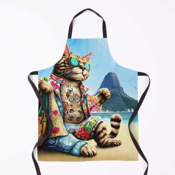 Item preview, Beach Bum Cat at summer designed and sold by Lucas Gomes.