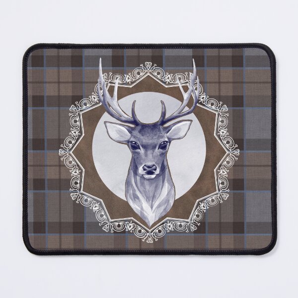 Item preview, Fraser Tartan Stag - Cutout Leather Design designed and sold by dealchica.