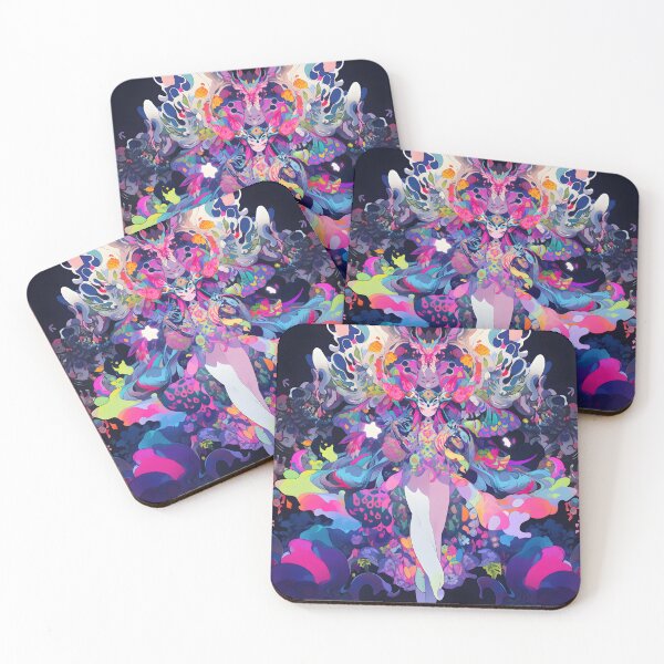 Item preview,  Anime art, neon, digital, psycedelic, graphic art piece designed and sold by CragGrimVisions.
