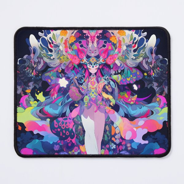 Item preview, Anime art, neon, digital, psycedelic, graphic art piece designed and sold by CragGrimVisions.