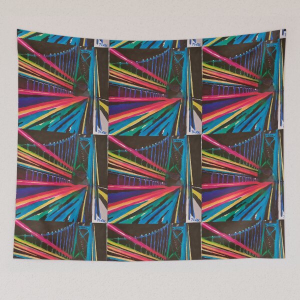 Item preview, "Neon Gateway: An Electric Tribute to the Power of Color and Form" designed and sold by pikasodan.