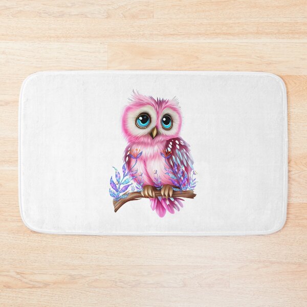 Item preview, Pink flowered owl designed and sold by Astralia.