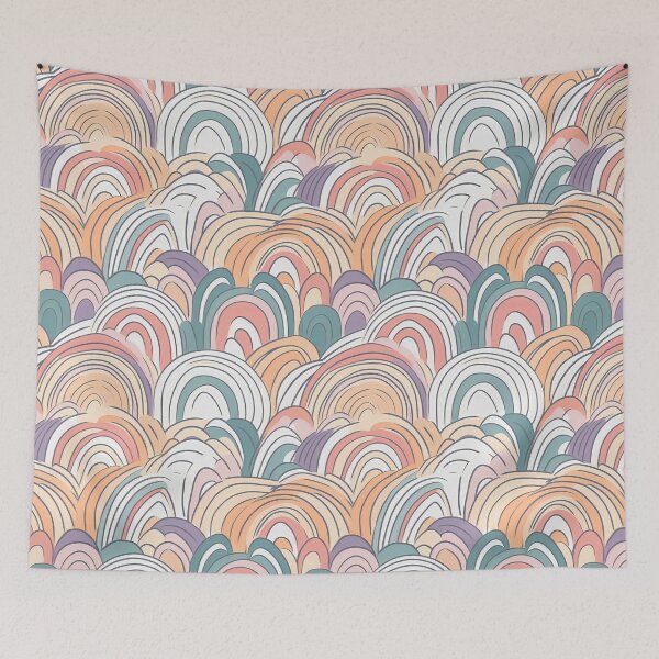 Item preview, Abstract Boho Rainbow, A Seamless Pattern designed and sold by OgiPrintShop.