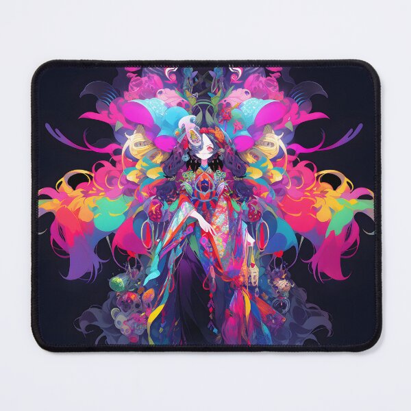 Item preview, Anime art, neon, digital, psycedelic, graphic art piece designed and sold by CragGrimVisions.