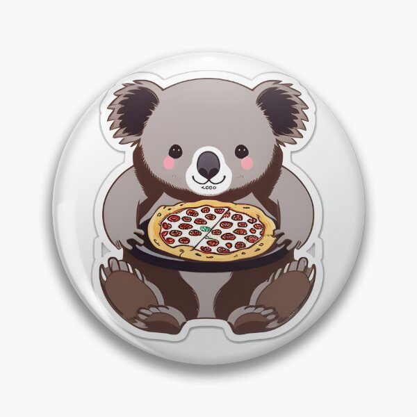 Artikelvorschau, Lustiger Koala, der Pizza isst entworfen und verkauft von DeepSeeAI.
