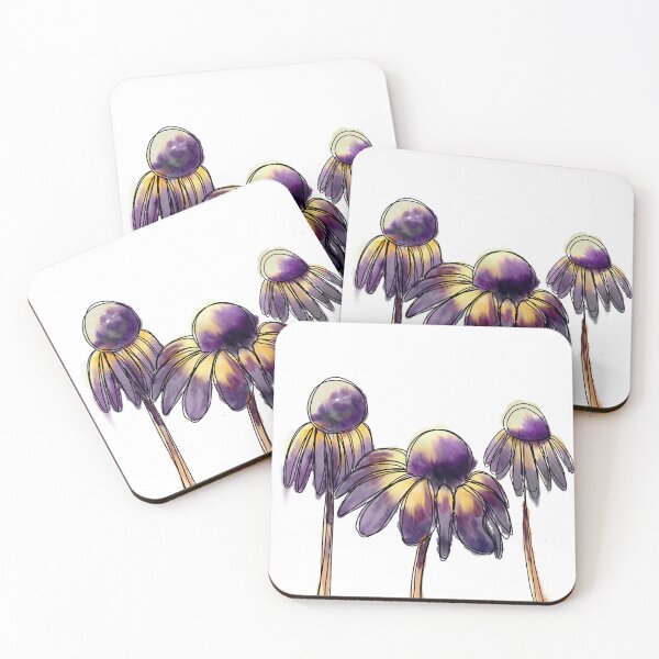 Item preview, Coneflowers designed and sold by MistyLakeArt.