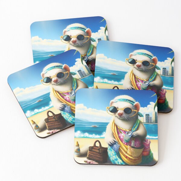 Item preview, Ferret Beach Vacation designed and sold by Lucas Gomes.