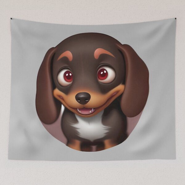 Item preview, Animated Dachshund Puppy designed and sold by Aww_To_Z Animals.