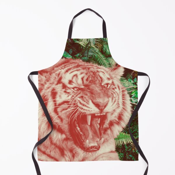 Item preview, Roaring tiger with jungle background designed and sold by TheGuidedPixie.