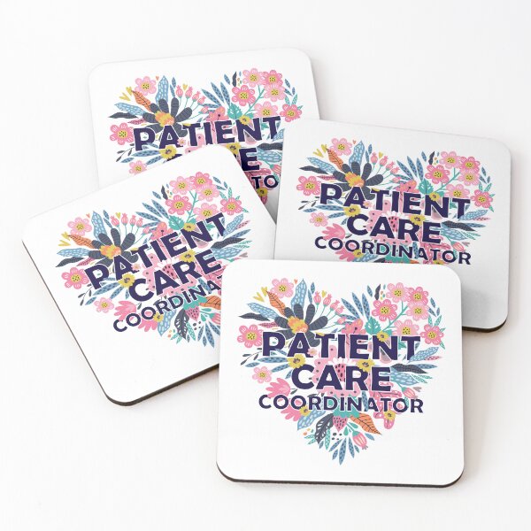 Item preview, Patient Care Coordinator Floral Heart designed and sold by chillaxcats.