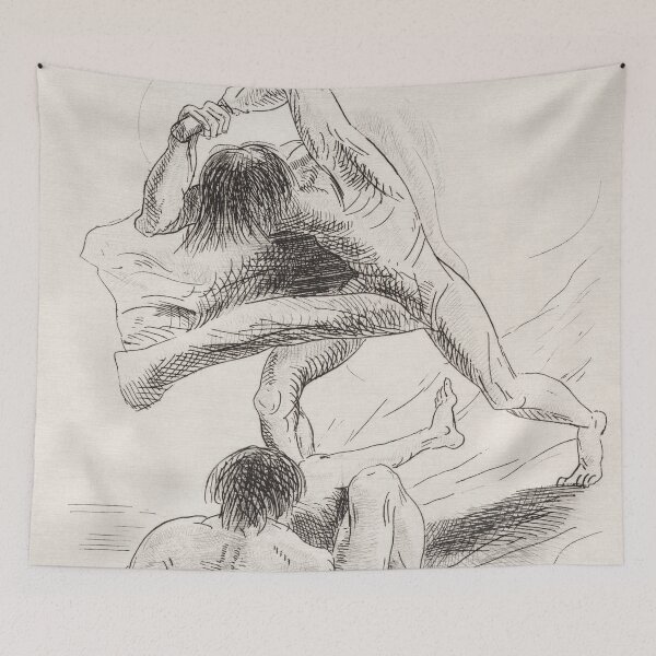 Item preview, Cain and Abel (1886) by Odilon Redon designed and sold by BossyCatHome.