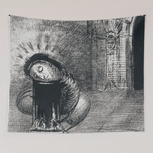Item preview, Color of Blood (1889) by Odilon Redon designed and sold by BossyCatHome.