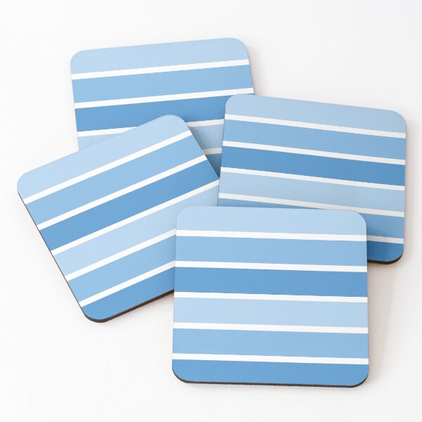 Item preview, MONOCHROMATIC TONAL STRIPES, BLUES & BLACK STRIPES, SHADES OF BLUE,  BLUE COLOR PALETTE, SUMMER COLORS, SPRING COLORS  designed and sold by classic car craze.