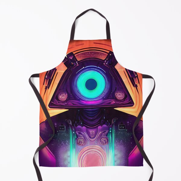 Item preview, Galactic Robot Android Cyclops Stares Intently With Orange Backlight designed and sold by TalosInitiative.