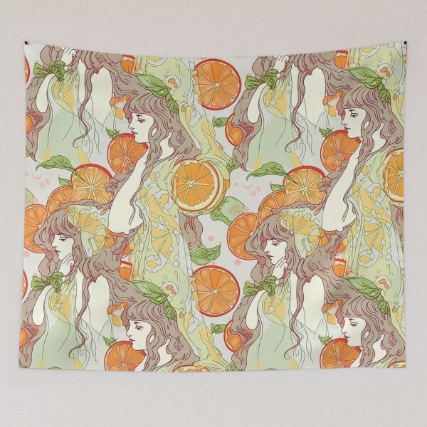 Item preview, Citrus and maidens pattern designed and sold by etherElric.