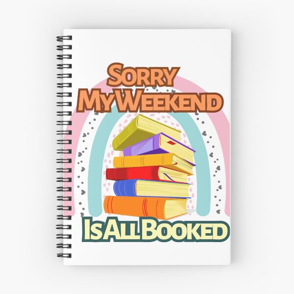 Item preview, sorry My Weekend Is All Booked rainbow designed and sold by Stickers  Designer.