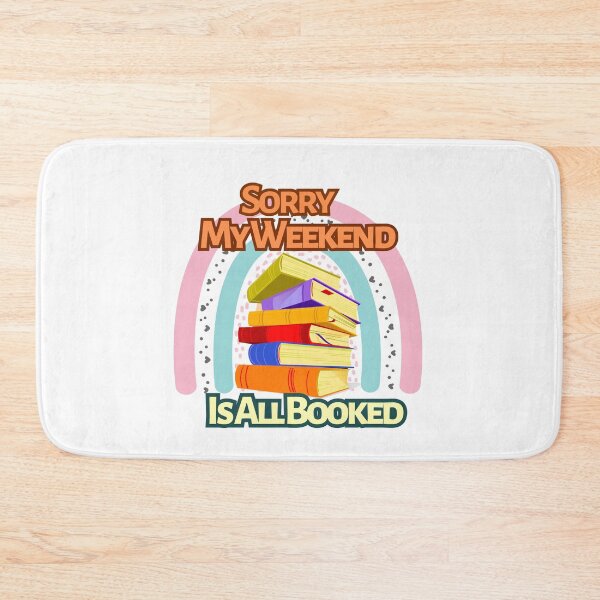 Item preview, sorry My Weekend Is All Booked rainbow designed and sold by Stickers  Designer.