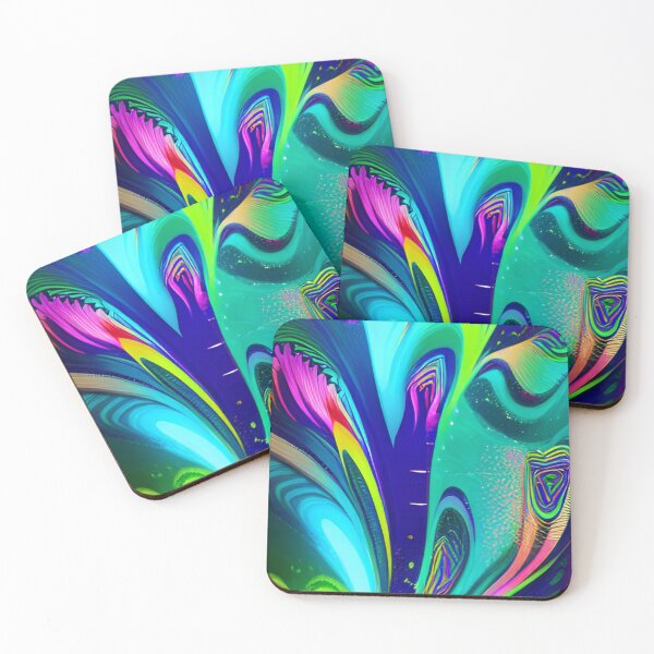 Item preview,  High-Energy Neon Art Paintings with Vivid Fluorescent Colors designed and sold by Mrrs-co.