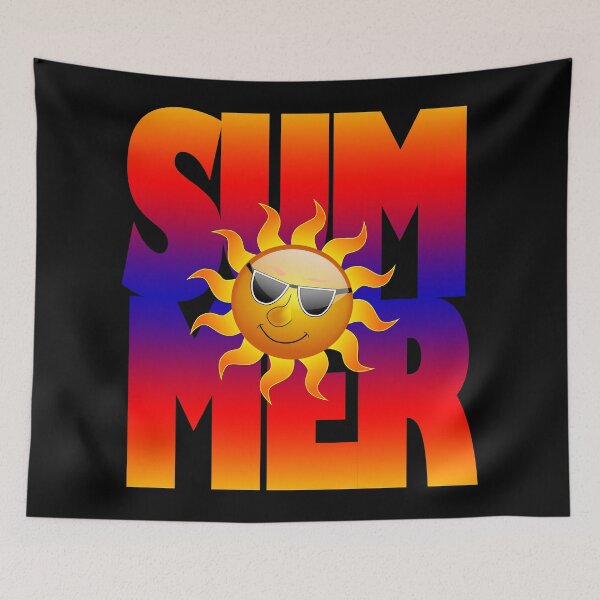 Item preview, SUMMER - Black Background designed and sold by likbatonboot.