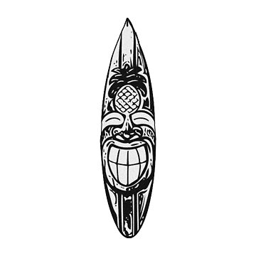 Aperçu de l'œuvre Planche de surf Tiki de Kaleb Snow