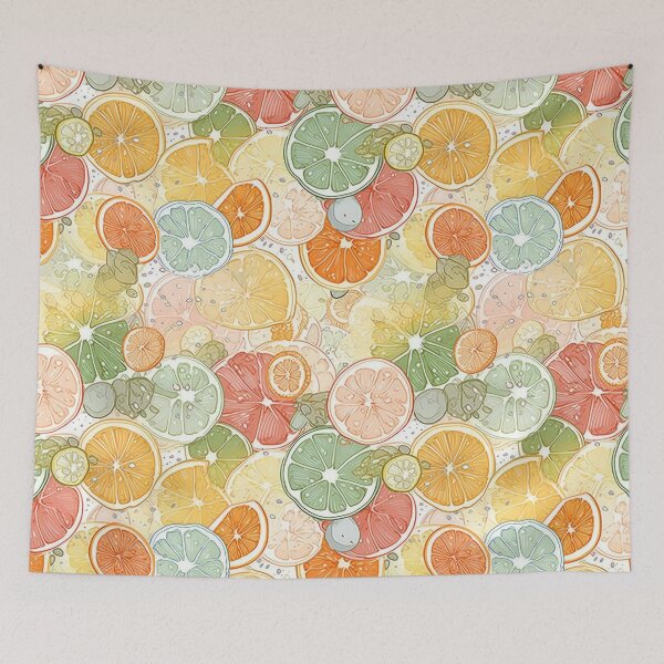 Item preview, Colorful citrus slices pattern designed and sold by etherElric.