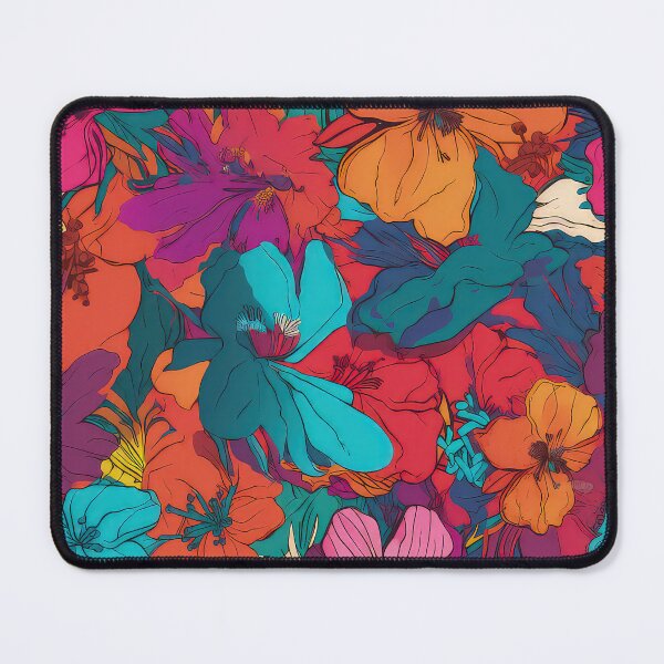 Item preview, Andy Warhol style flowers designed and sold by Pixel Playground.