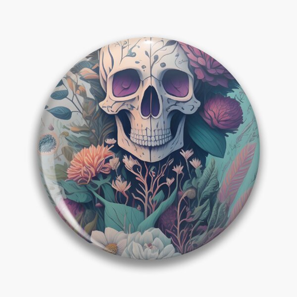 Item preview, Floral Skull With Low-Poly designed and sold by MudbloodStore.