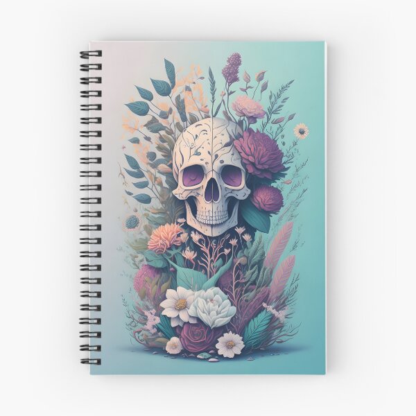 Item preview, Floral Skull With Low-Poly designed and sold by MudbloodStore.