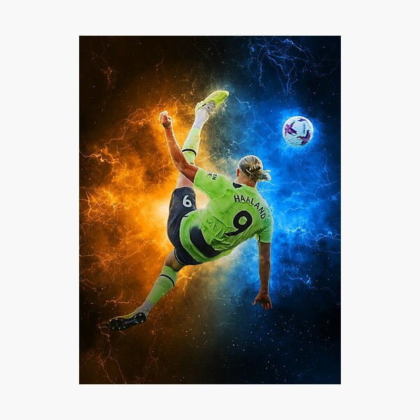 Item preview, ERLING HAALAND BiCYCLE KICK GOAL designed and sold by Burke-Martinez.