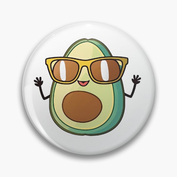 Item preview, Cool Happy Avocado with Glasses designed and sold by EXOV-MA.
