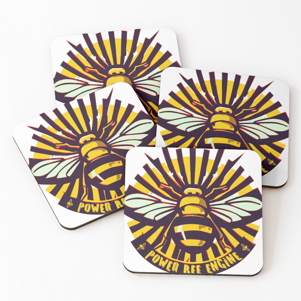 Item preview, Coasters (Set of 4) designed and sold by PowerBeeEngine.