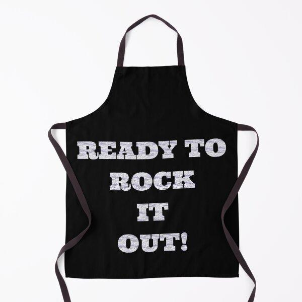 Item preview, Ready to Rock It Out White Text Based Design designed and sold by CGSGraphics.