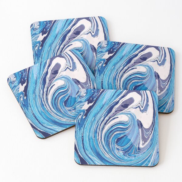 Item preview, Blue Paint Swirl, Psychedelic Blue Swirl, Abstract Blue Swirl,  designed and sold by Nostrathomas66.