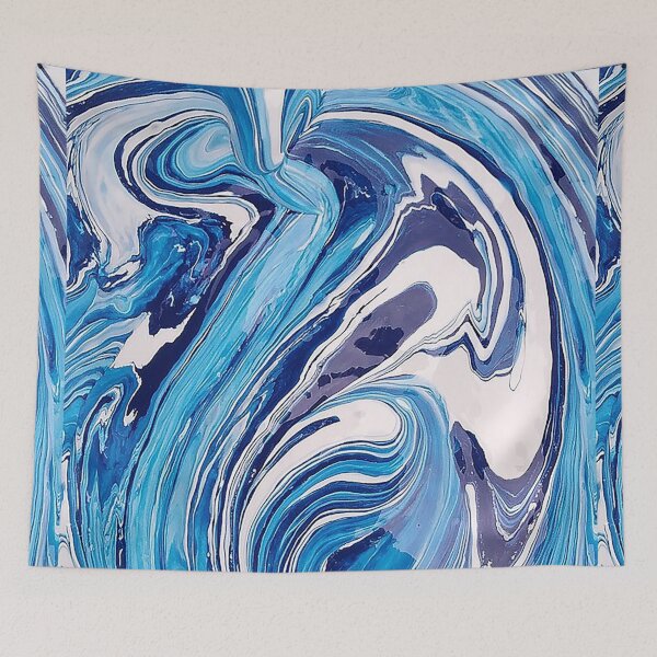 Item preview, Blue Paint Swirl, Psychedelic Blue Swirl, Abstract Blue Swirl,  designed and sold by Nostrathomas66.