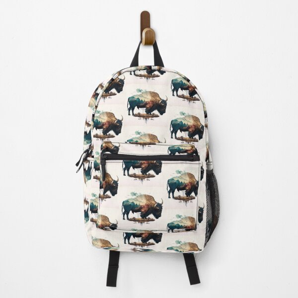 Item preview, Artistic Bison with Wild West Scene designed and sold by PaperieJennifer.