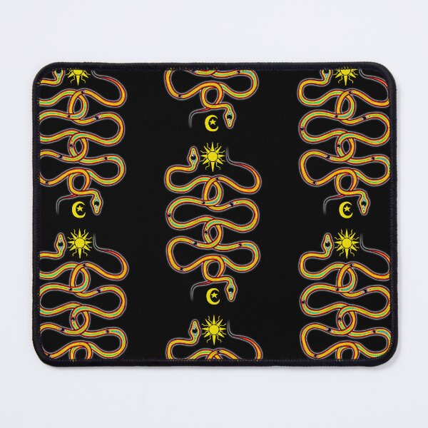 Item preview, Rainbow snakes with black background designed and sold by TheGuidedPixie.