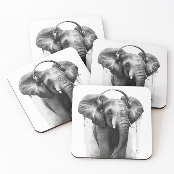 Item preview, Music Lover Elephant: Harmony in Nature designed and sold by VisualBrand.