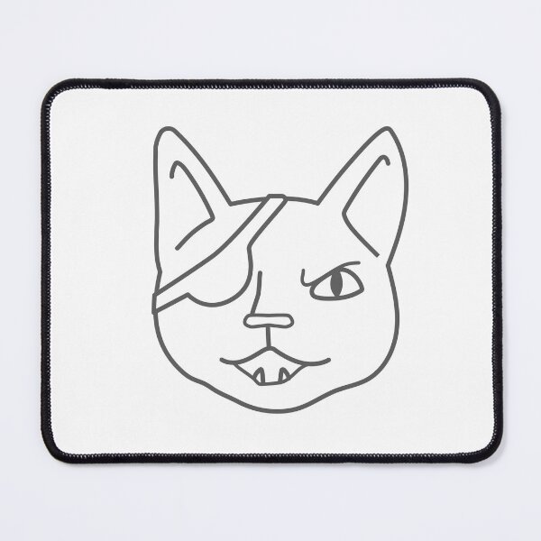 Item preview, Totally angry cat pirate face designed and sold by cheekyfoxart.