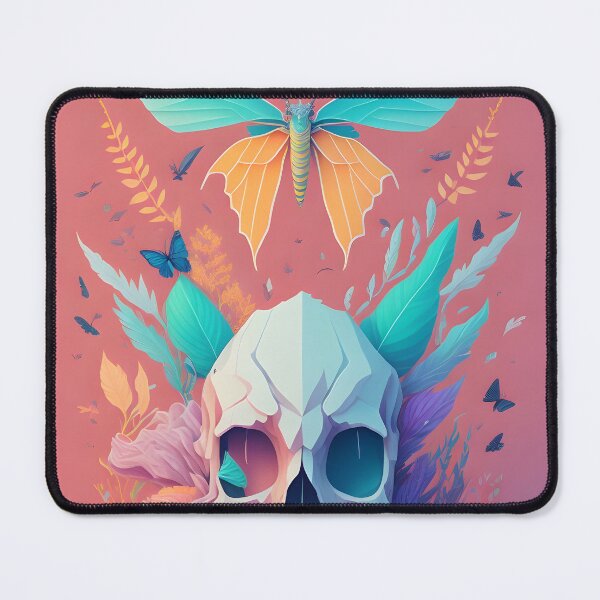 Item preview, Dead Skulll With Low-Poly and Butterfly designed and sold by MudbloodStore.