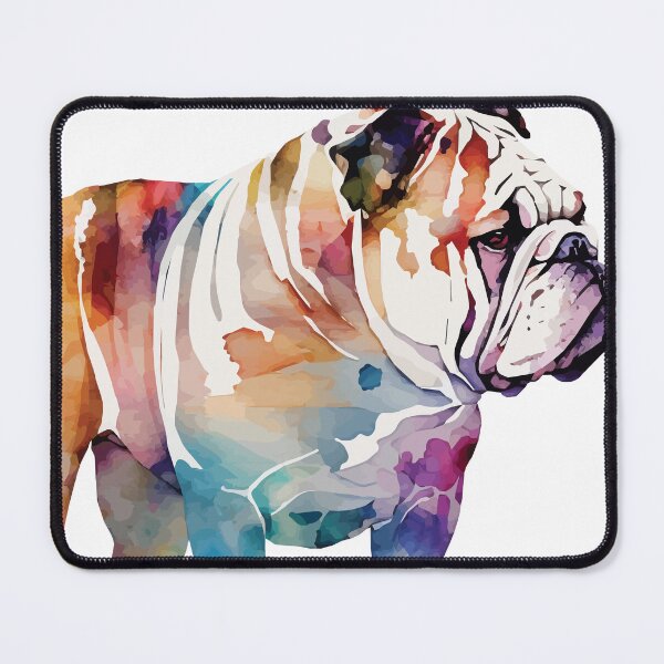 Item preview, A Bull Dog Watercolor - Boho Animals designed and sold by GVRDesign.