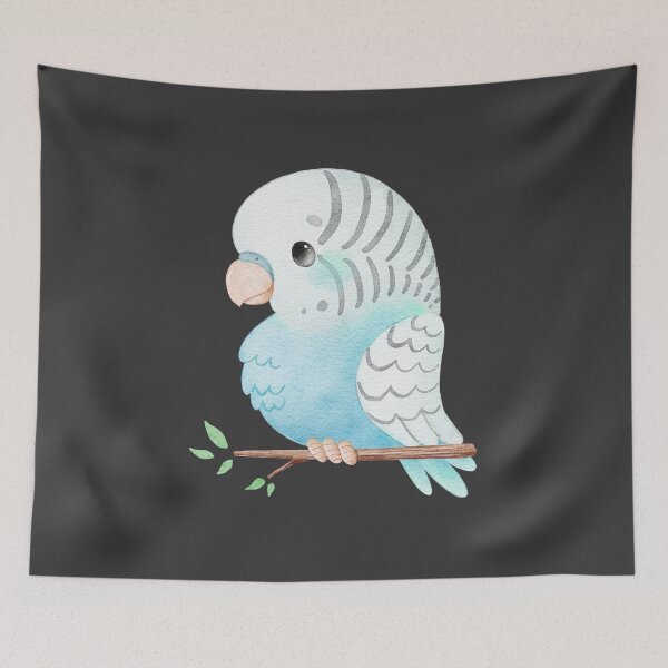Item preview, quaker parrot blue designs  designed and sold by Stickers  Designer.