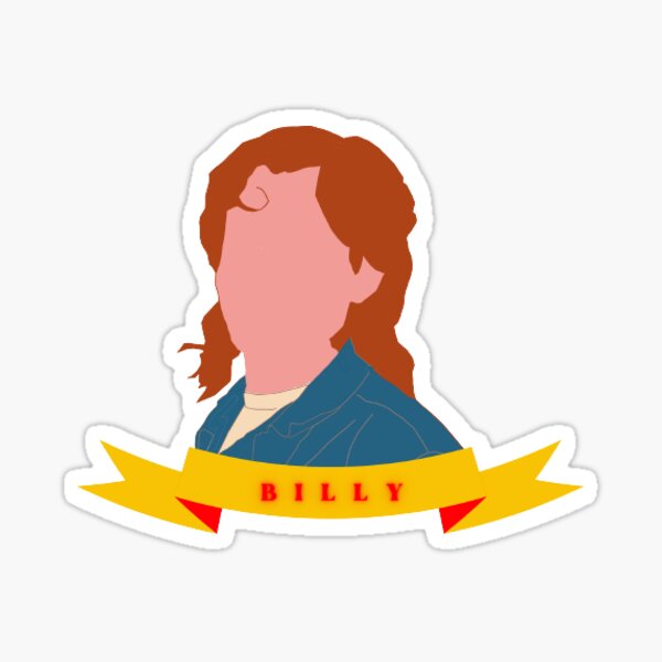Item preview, Billy Stranger Things Sticker designed and sold by Le-0.