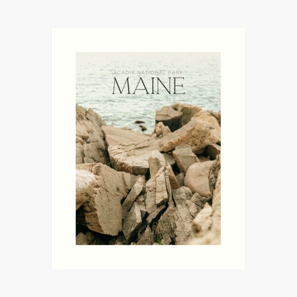 Acadia National Park, Maine Digital Art Poster Art Print