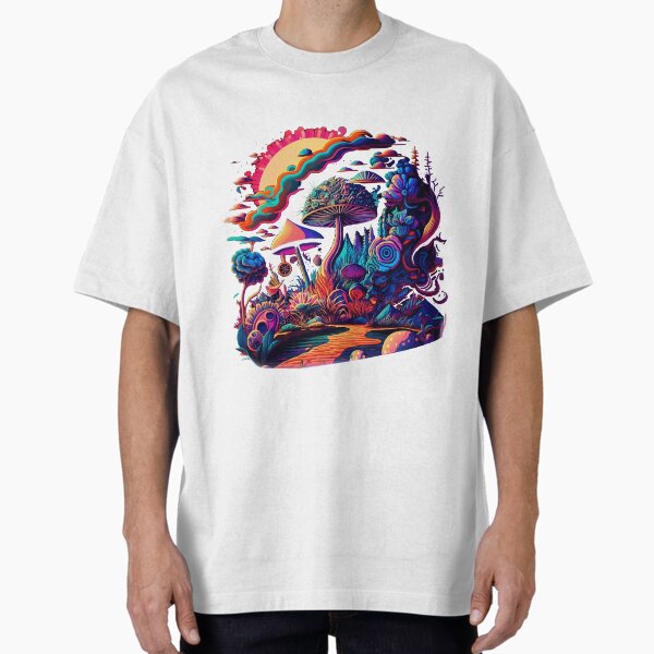 Item preview, Trippy Psychedelic Vibrant Mushrooms designed and sold by VibrantView.